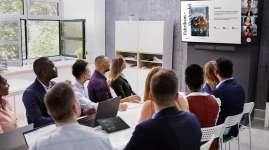 <p>POUR DES RÉUNIONS PLUS FLUIDES</p><p>Salles Microsoft Teams : des fonctions d’IA améliorées</p>