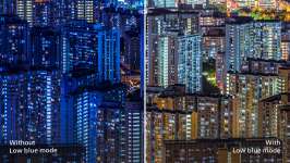 Mode LowBlue pour une productivité préservant les yeux Mode LowBlue pour une productivité préservant les yeux