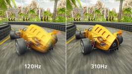 Fréquence de rafraîchissement de 310 Hz pour une image saisissante, d'une fluidité extrême