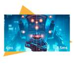 0.5ms MPRT <br/>Temps de réponse des images animées