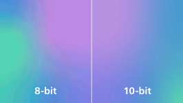 L'écran 10 bits véritables reproduit des dégradés plus réguliers