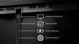 La connexion RJ-45 vers USB-C permet une connexion réseau facile et sécurisée