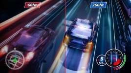 Fréquence de rafraîchissement ultra-élevée de 260 Hz pour des jeux quasiment sans latence Fréquence de rafraîchissement ultra-élevée de 260 Hz pour des jeux quasiment sans latence