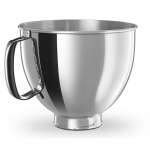 Bol en acier inoxydable de 4,8 L avec poignée confortable Bol en acier inoxydable de 4,8 L avec poignée confortable