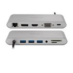 Conception 10-en-1 avec 3 ports USB