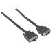 Manhattan Câble VGA pour écran, 1,8 m, HD15 mâle/mâle, spécification SVGA supérieure, entièrement compatible VGA, blindage intégral, noir, garantie à vie, équivalent à MXT101MM