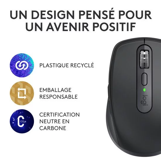 Logitech MX Anywhere 3s B2B souris Droitier RF sans fil + Bluetooth Logitech MX Anywhere 3s B2B souris Droitier RF sans fil + Bluetooth