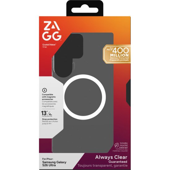 ZAGG Crystal Palace Snap coque de protection pour téléphones portables 17,5 cm (6.9") Housse Transparent