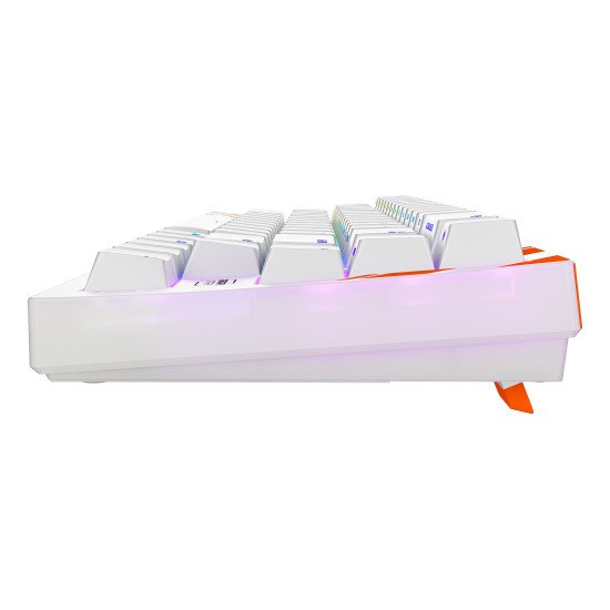 CHERRY K5 PRO TMR COMPACT clavier Gaming USB QWERTY Anglais américain Orange, Blanc