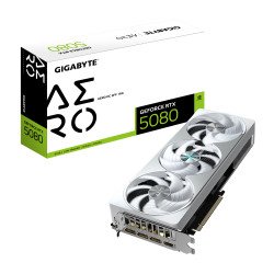 GIGABYTE GeForce RTX 5080 AERO OC SFF 16G Carte graphique - 16 Go GDDR7, 256 bits, PCI-E 5.0, 2730MHz Core Clock, 3 x DisplayPort, 1 x HDMI, GV-N5080AERO OC-16GD GIGABYTE GeForce RTX 5080 AERO OC SFF 16G Carte graphique - 16 Go GDDR7, 256 bits, PCI-E 5.0, 2730MHz Core Clock, 3 x DisplayPort, 1 x HDMI, GV-N5080AERO OC-16GD