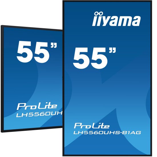 iiyama PROLITE Carte A numérique 139,7 cm (55") LED Wifi 500 cd/m² 4K Ultra HD Noir Intégré dans le processeur Android 11 24/7