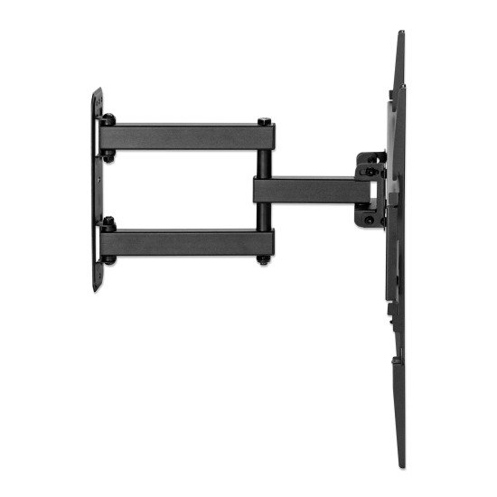 Manhattan Support mural pour TV/moniteurs (Bras articulé), écrans 32" à 55", Compatibilité VESA : de 100x100 à 400x400 mm (vérifiez les dimensions des quatre trous de fixation à l'arrière), charge max. 35 kg, noir