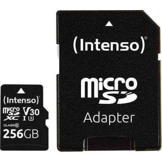 Intenso 3433492 mémoire flash 256 Go MicroSDXC UHS-I Classe 10 Intenso 3433492 mémoire flash 256 Go MicroSDXC UHS-I Classe 10