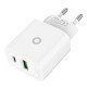 Mobile Origin MO12 Universel Blanc Secteur Charge rapide Intérieure