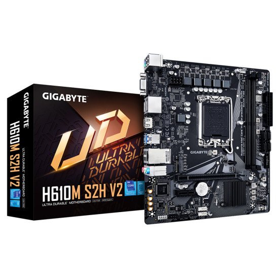 Gigabyte H610M S2H V2 carte mère Intel H610 Express LGA 1700 micro ATX