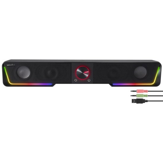 SPEEDLINK GRAVITY RGB Noir 6 W