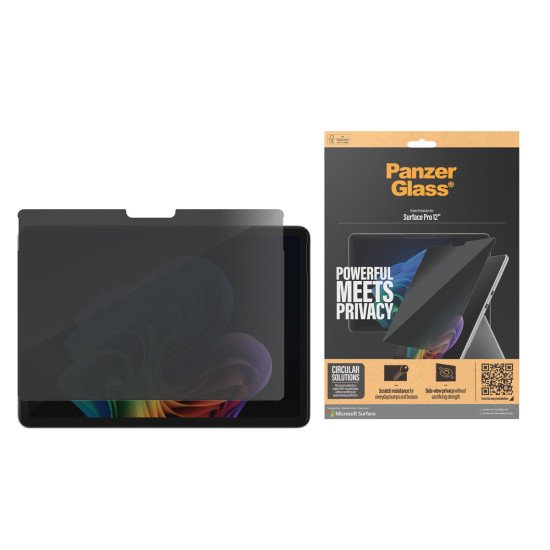 PanzerGlass ® Privacy Screen Protector Microsoft Surface Pro 12” | Ultra-Wide Fit Protection d'écran transparent 1 pièce(s)