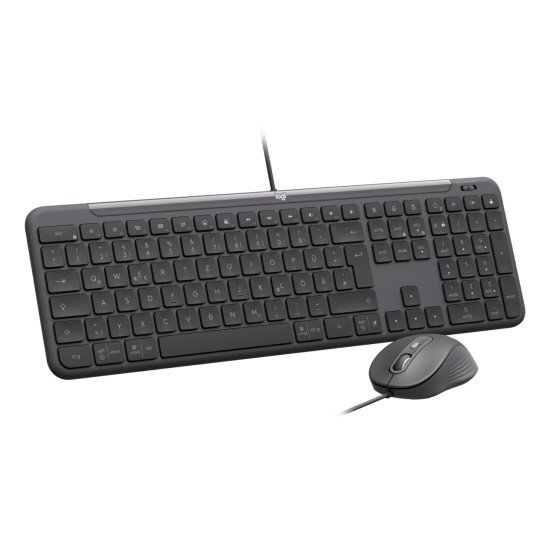 Logitech Signature Slim Combo MK620 for Business clavier Souris incluse Bureau USB QWERTY Anglais britannique Graphite