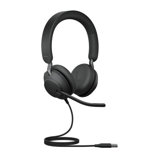 Jabra Evolve2 40 SE Casque Avec fil Arceau Appels/Musique USB Type-A Noir