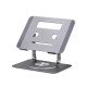 StarTech.com Support Rotatif pour PC Portable, Base Pivotante à 360°, Support Rotatif pour Bureau, Hauteur et Inclinaison Réglables, Poids Max 5kg, Construction en Aluminium, Design Portable
