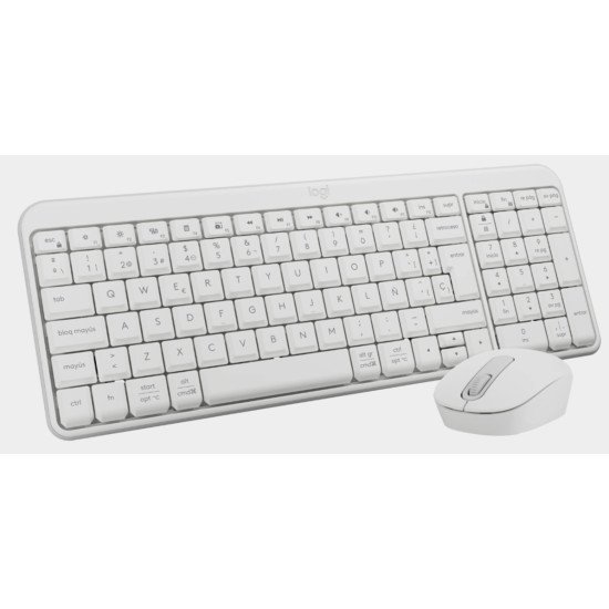 Logitech MK250 Combo clavier Souris incluse Universel RF sans fil + Bluetooth QWERTY Espagnole Blanc