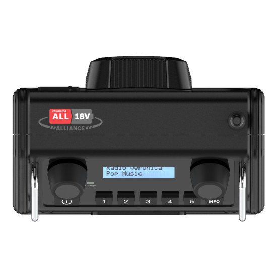 Perfectpro DPR2-18V Radio portable Numérique Noir Perfectpro DPR2-18V Radio portable Numérique Noir