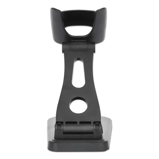 Manhattan Support réglable pour scanner codes-barres, hauteur et inclinaison réglables, compatible 153997/154116/154185, noir, garantie à vie