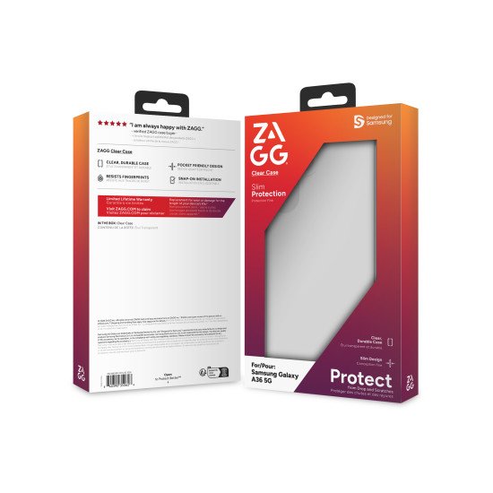 ZAGG Clear coque de protection pour téléphones portables 17 cm (6.7") Housse Transparent