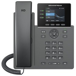 Grandstream Networks GRP2611G téléphone fixe Noir 3 lignes TFT