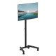 Manhattan Chariot pour TV/moniteurs, écrans 13"–42", Compatibilité VESA : de 75x75 à 200x200 mm (vérifiez les dimensions des quatre trous de fixation à l'arrière), charge max. 20 kg, 6 hauteurs, support
