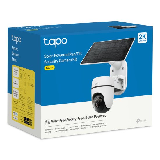 TP-Link Tapo TC90 KIT caméra de sécurité Bulbe Caméra de sécurité IP Extérieure 2304 x 1296 pixels Plafond/Mur/Poteau