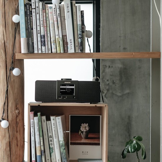 Sangean WFR-32 Radio portable Personnel Numérique Noir, Noyer