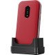 Doro Leva E22 7,11 cm (2.8") 127,8 g Rouge, Blanc Téléphone numérique