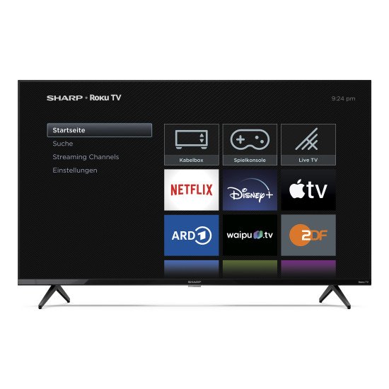 Sharp 43GJ4225E 109,2 cm (43") 4K Ultra HD Smart TV Wifi Noir Sharp 43GJ4225E 109,2 cm (43") 4K Ultra HD Smart TV Wifi Noir