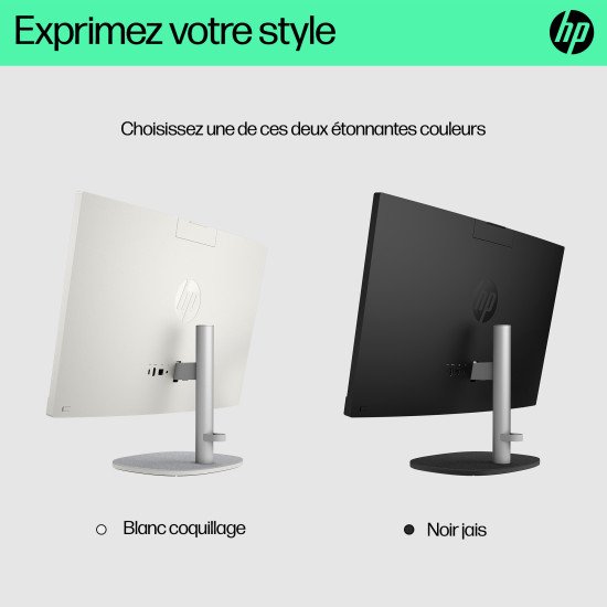 HP 24-cr0060nb AMD Ryzen™ 5 7520U 60,5 cm (23.8") 1920 x 1080 pixels PC All-in-One 16 Go LPDDR5-SDRAM 512 Go SSD Windows 11 Home Wi-Fi 6 (802.11ax) Noir