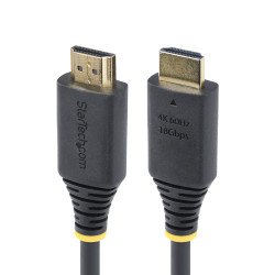 StarTech.com Câble HDMI Haut Débit de 30cm Certifié Premium, 4K 60Hz/1440p 144Hz, HDR10/HDCP 2.2/ARC, 18Gbps, Cordon HDMI 2.0 UHD pour TV/Moniteur/Affichage, Gaine TPE StarTech.com Câble HDMI Haut Débit de 30cm Certifié Premium, 4K 60Hz/1440p 144Hz, HDR10/HDCP 2.2/ARC, 18Gbps, Cordon HDMI 2.0 UHD pour TV/Moniteur/Affichage, Gaine TPE