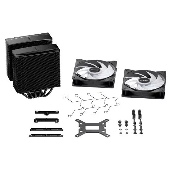 be quiet! PURE ROCK PRO 3 Black| Ventirad double tour, socket Intel et AMD, finition noire, ARGB be quiet! PURE ROCK PRO 3 Black| Ventirad double tour, socket Intel et AMD, finition noire, ARGB