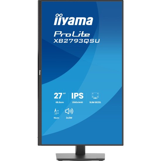 iiyama ProLite XB2793QSU-B1 écran PC 68,6 cm (27") 2560 x 1440 pixels Quad HD LED Noir