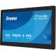 iiyama TW1623AS-B3P Écran d'affichage dynamique Écran plat interactif 39,6 cm (15.6") LED Wifi 450 cd/m² Full HD Noir Écran tactile Intégré dans le processeur Android 24/7