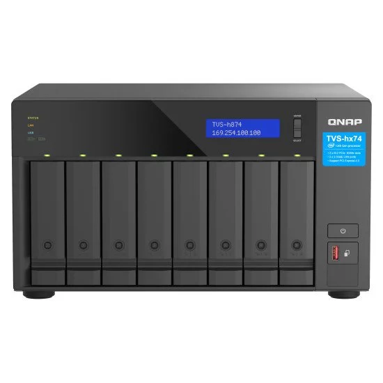 QNAP TVS-H874T-I9-64G serveur de stockage NAS Tower Intel® Core™ i9 64 Go DDR4 HDD QNAP QTS Noir QNAP TVS-H874T-I9-64G serveur de stockage NAS Tower Intel® Core™ i9 64 Go DDR4 HDD QNAP QTS Noir