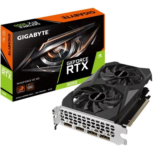 Gigabyte GeForce RTX 3050 WINDFORCE OC 6G NVIDIA 6 Go GDDR6 Gigabyte GeForce RTX 3050 WINDFORCE OC 6G NVIDIA 6 Go GDDR6