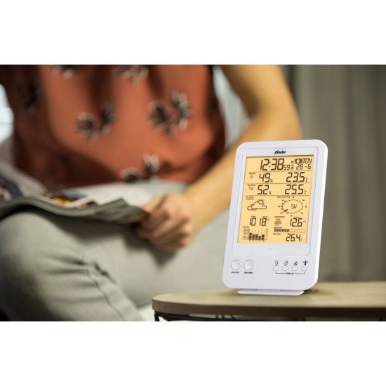 Alecto WS-4800 station météo numérique Blanc LCD Batterie