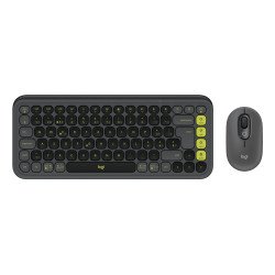 Logitech POP Icon Combo clavier Souris incluse Universel Bluetooth QWERTZ Suisse Graphite, Vert