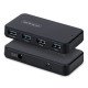 StarTech.com Hub USB-A à 4 Ports, 5 Gbps, Auto-Alimenté, Câble Hôte USB-C et USB-A 2 en 1, 1 Port de Chargement BC 1.2, Adaptateur Secteur 24W Inclus, MacBook et Windows