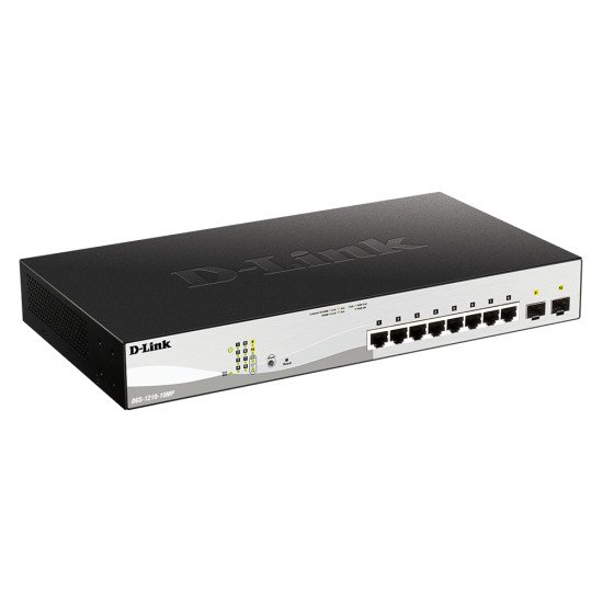 D-Link DGS-1210-52MP Géré L2 Gigabit Ethernet (10/100/1000) Connexion Ethernet POE Noir, Gris
