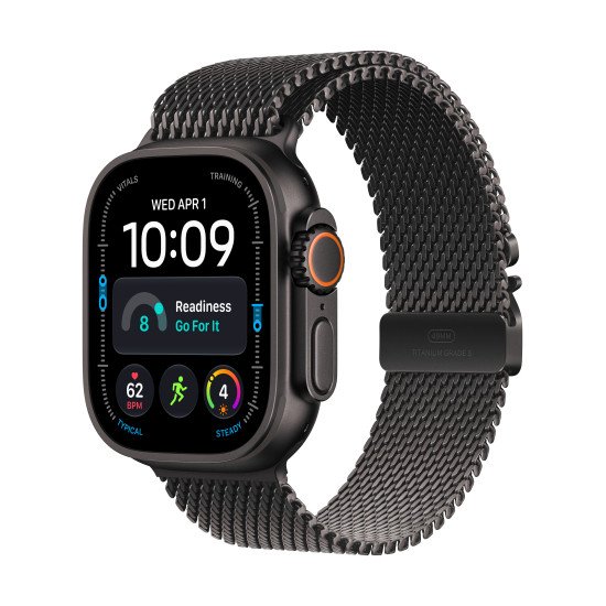 Apple Watch Ultra 4 OLED 49 mm Numérique 422 x 514 pixels Écran tactile 5G Noir Wifi GPS (satellite)