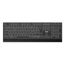 Port Designs PORT Connect 911251QWI clavier Universel RF sans fil + Bluetooth QWERTY US International Noir