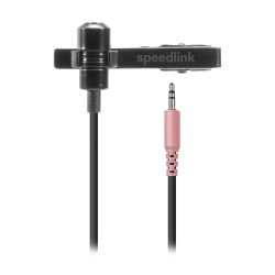 SPEEDLINK SPES Noir Microphone à clipser