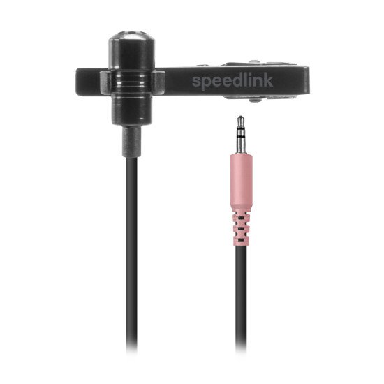 SPEEDLINK SPES Noir Microphone à clipser