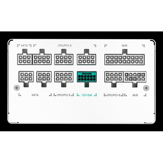 DeepCool PN850M unité d'alimentation d'énergie 850 W 20+4 pin ATX ATX Blanc